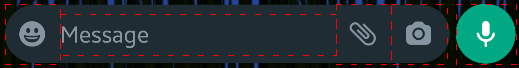 The last line of the bottom region.