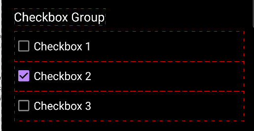 Checkbox 2 is checked.